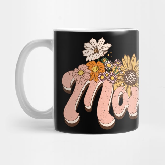 Mom retro distressed design by BAB